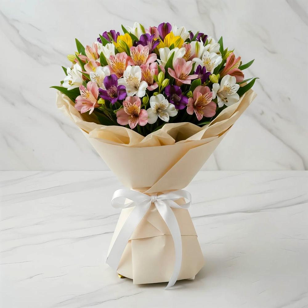 Букет цветов из: Альстромерии в Сельниково