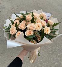 Букет Кремовые розы Латте в Сельниково