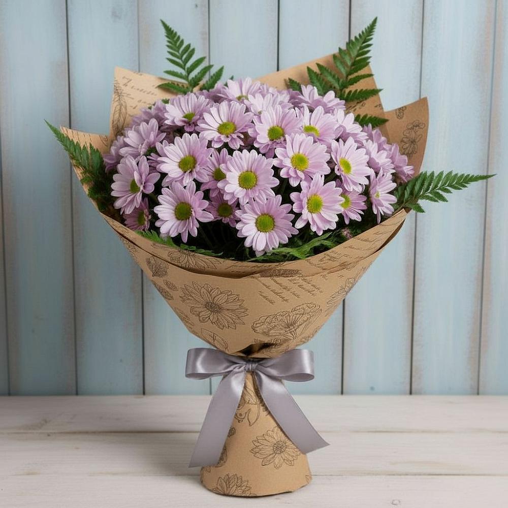 Букет цветов из: Хризантемы в Сельниково