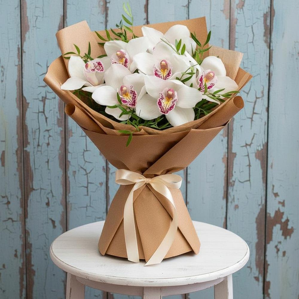 Букет цветов из: Орхидеи и Розы в Сельниково