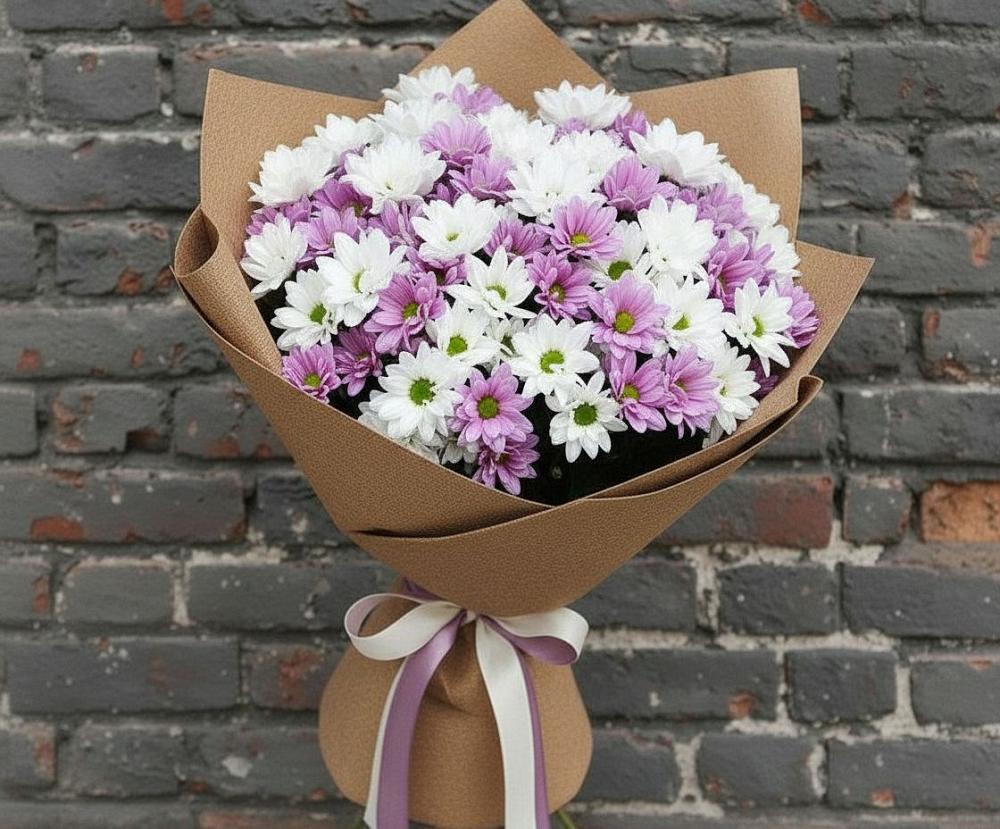 Букет цветов из: Хризантемы в Сельниково