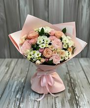 Букет цветов из:  Гвоздики, Розы и Хризантемы в Сельниково