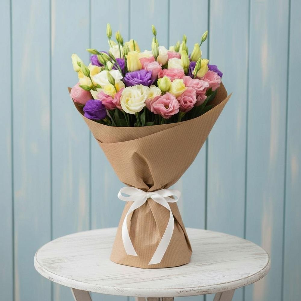 Букет цветов из: Лизиантусы в Сельниково