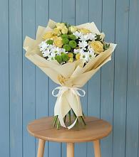 Букет цветов из:  Хризантемы и Розы в Сельниково