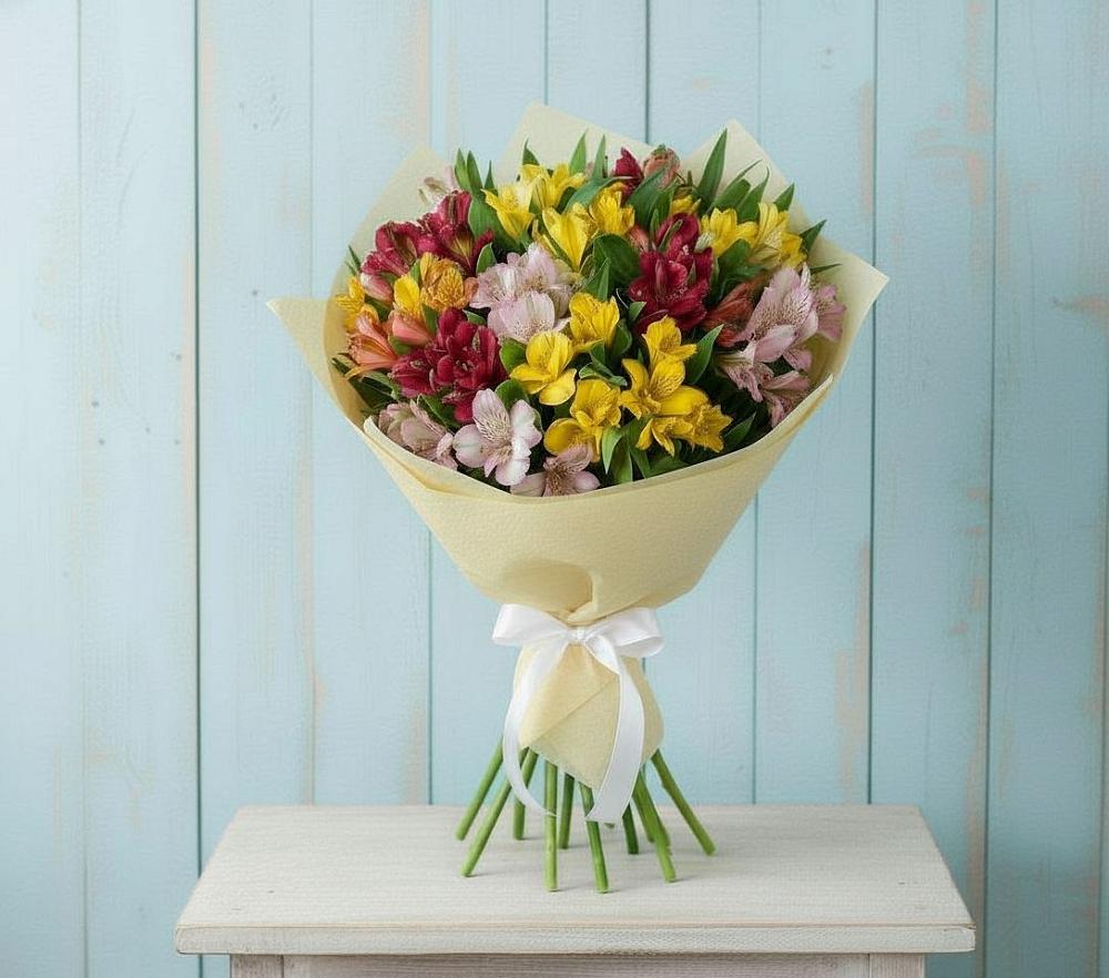 Букет цветов из: Альстромерии в Сельниково
