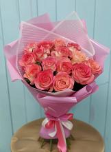 Букет 15 Розовых роз Равель в Сельниково