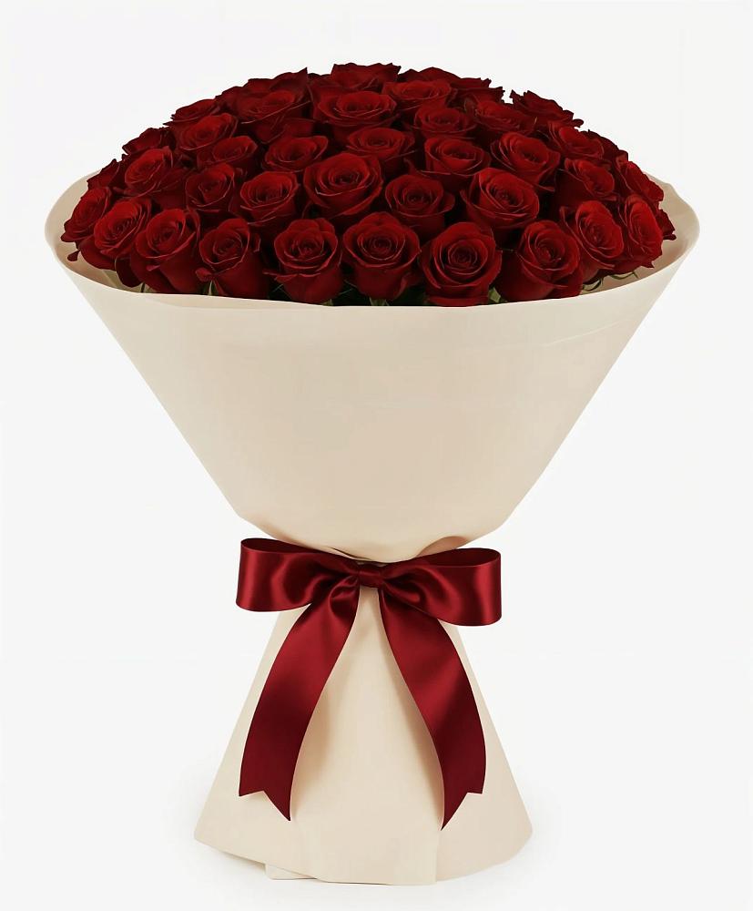 Букет 101 Бордовая роза Блэк Бакарра в Сельниково