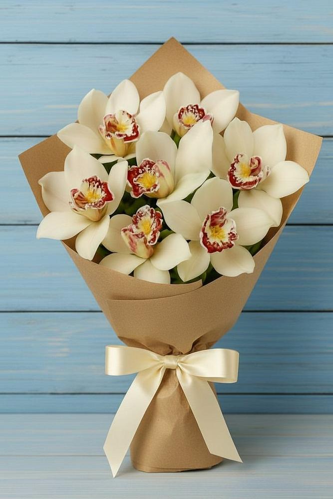 Букет цветов из: Орхидеи и Розы в Сельниково