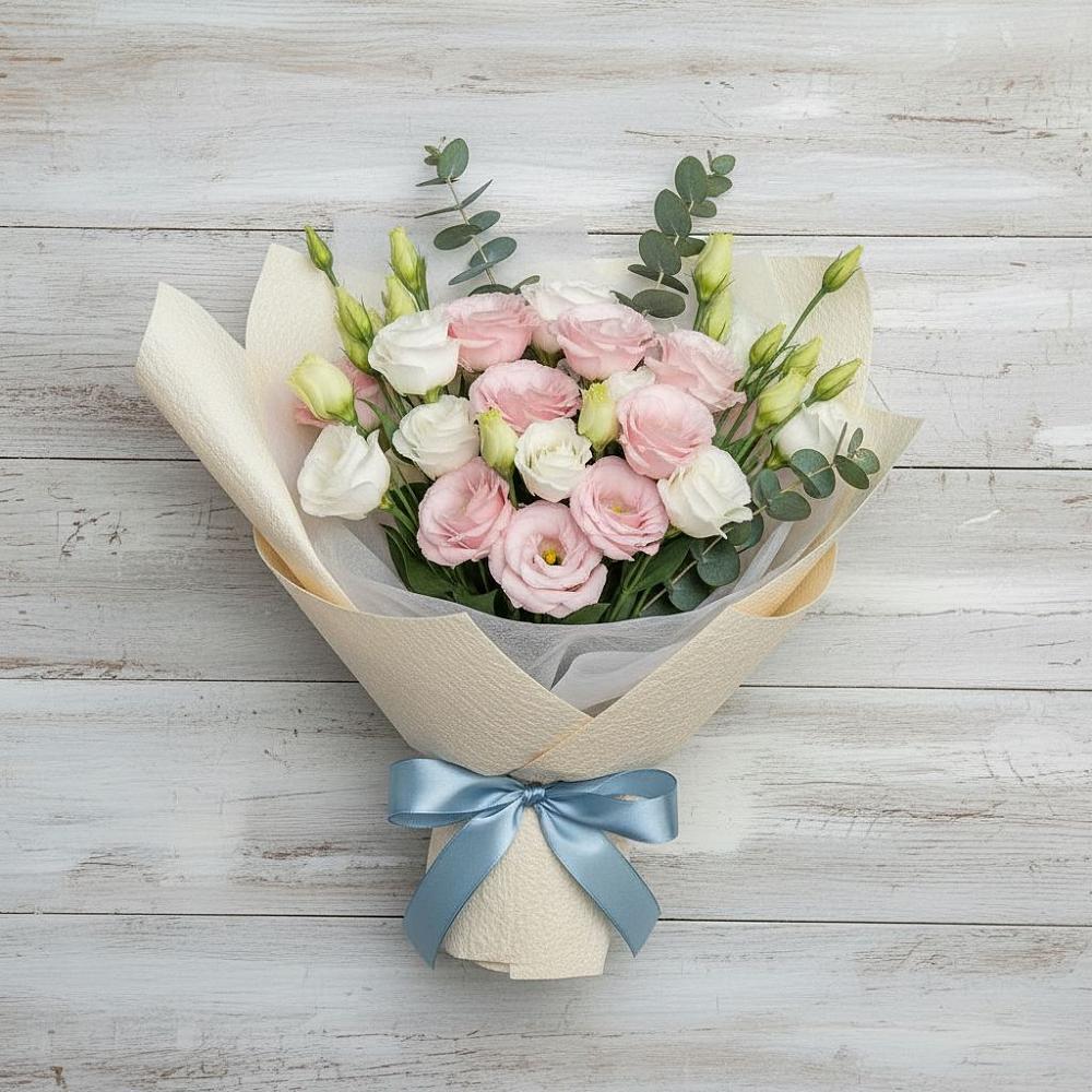 Букет цветов из: Лизиантусы в Сельниково